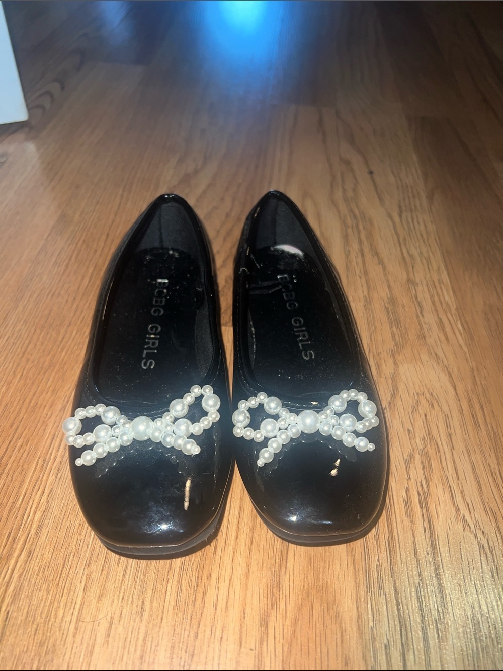 Black Pearl Bow Ballet Flats